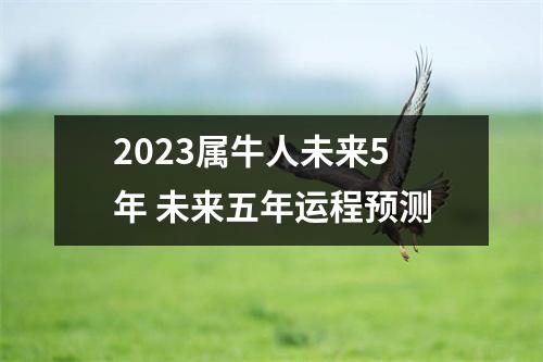 2023属牛人未来5年未来五年运程预测