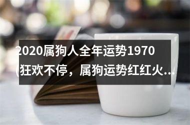 2020属狗人全年运势1970(狂欢不停，属狗运势红红火火！)