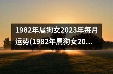 1982年属狗女2023年每月运势(1982年属狗女2023年运势及运程每月运程)