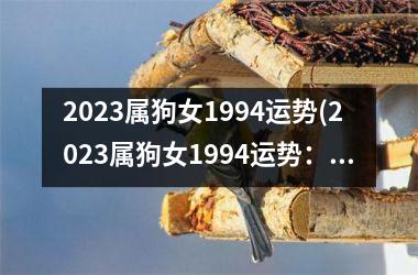 2023属狗女1994运势(2023属狗女1994运势：幸福呼之欲出！)