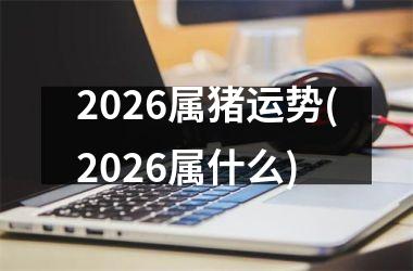 2026属猪运势(2026属什么)