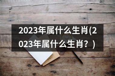 2023年属什么生肖(2023年属什么生肖？)