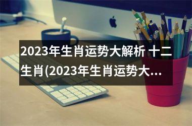 2023年生肖运势大解析 十二生肖(2023年生肖运势大揭秘)