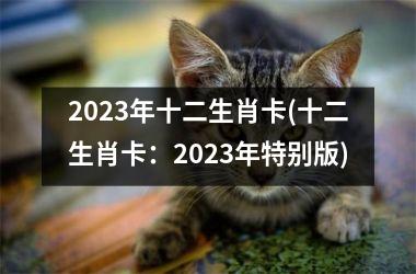 2023年十二生肖卡(十二生肖卡：2023年特别版)