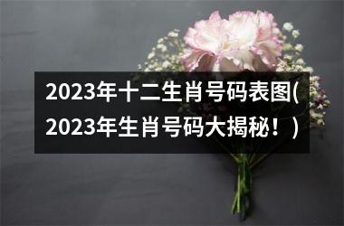 2023年十二生肖号码表图(2023年生肖号码大揭秘！)
