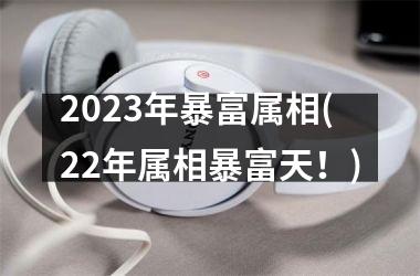 2023年暴富属相(22年属相暴富天！)